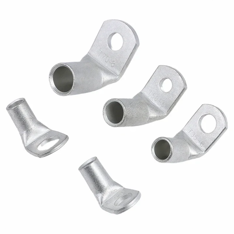 2~50pcs Copper Cable Terminals L-type 90Degree Lug Right Angle Automotive Crimp Terminal Crimp Electric Wire Connector