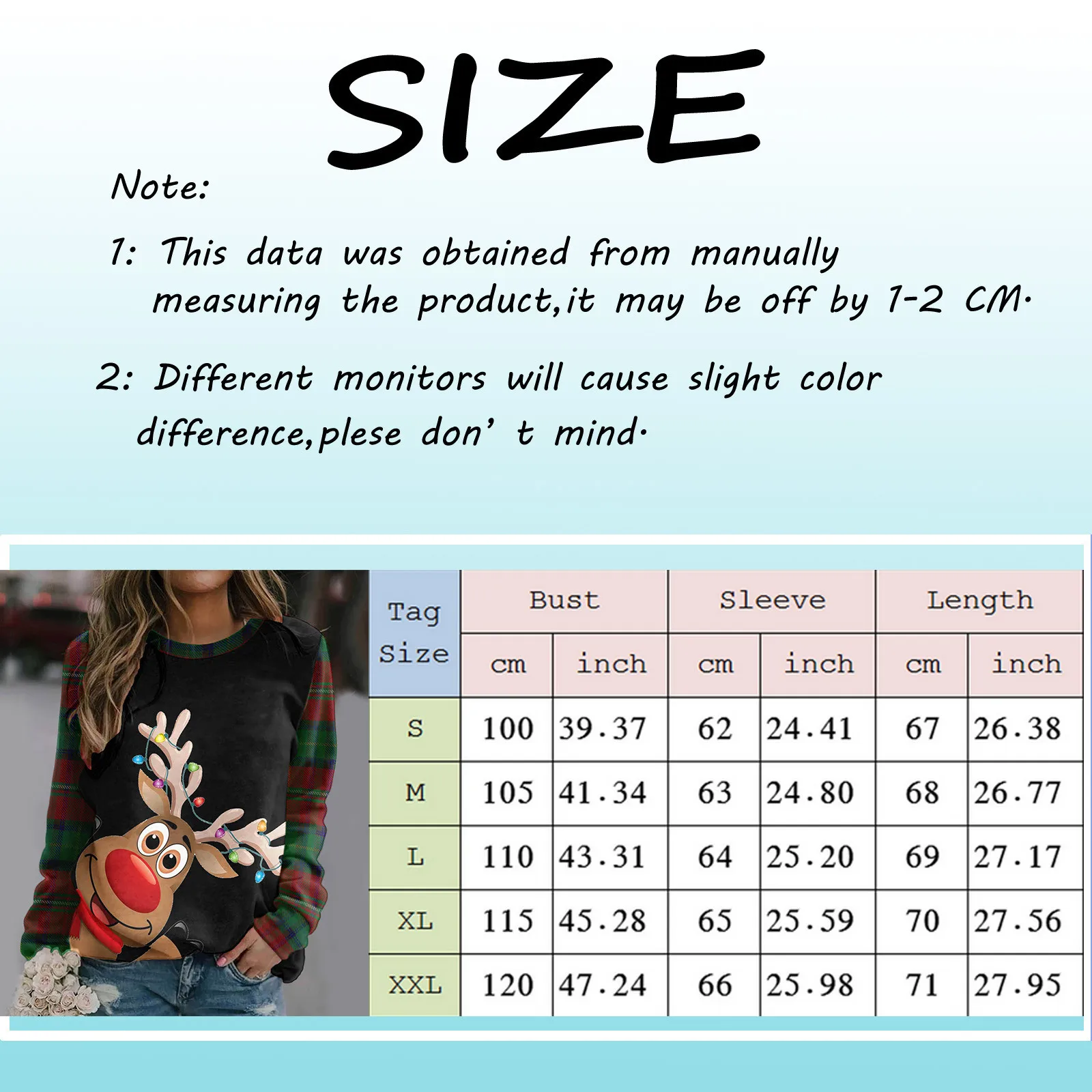 2024 Christmas Print Women Crewneck Hoodies Plaid Patchwork Long Sleeve Red Wine Glass Graphic Pullovers Sweater Warm Sweatshirt