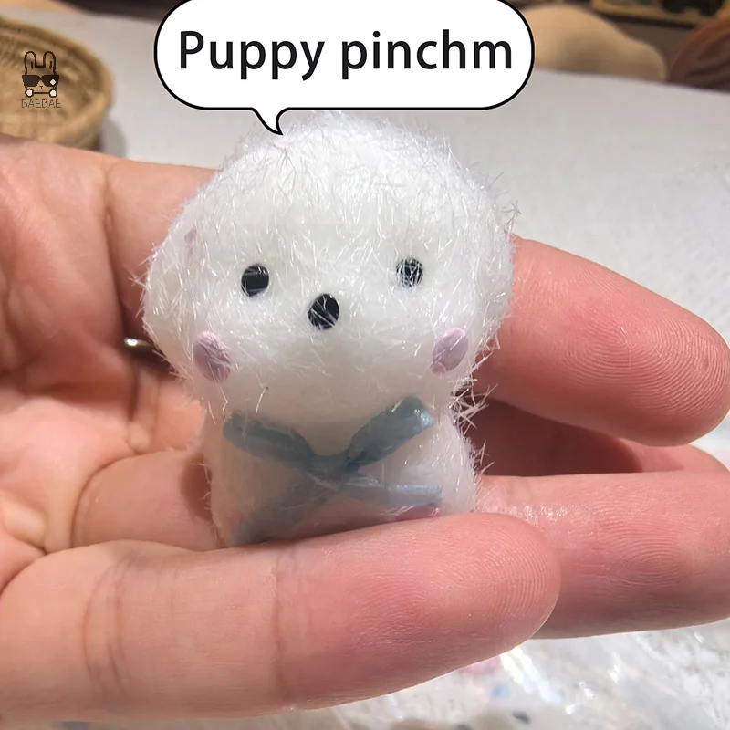 Handmade Silicone Pinch Squeeze Props, Mini Puppy Cordeiro, Brinquedos Squishy, Kawaii, Presente de Aniversário para Adultos e Crianças, Novo, 1Pc