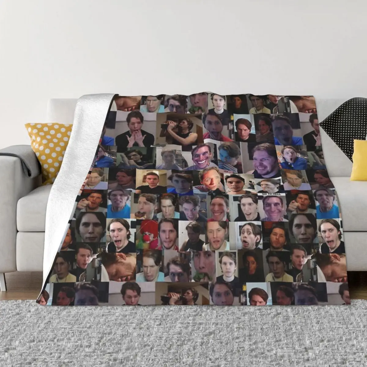 

Jerma Collage Anime Knee Blanket Quilt For Bed Blankets And Throws Throw Blanket