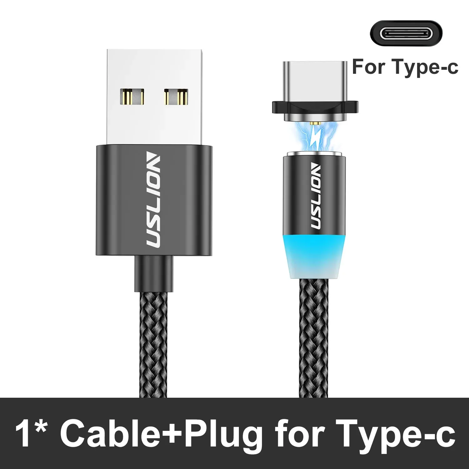 LED Magnetisches USB-Kabel Schnellladung USB Typ C Telefonkabel Magnet Ladegerät Datenladung Micro USB Für iPhone 14 Für Xiaomi