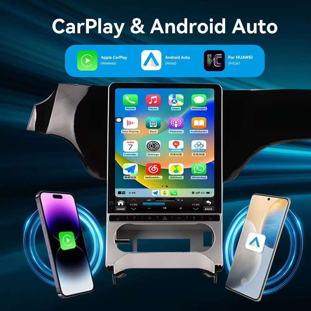 12.1'' Carplay for ML 2012-2015 Android 14 Car Radio Multimedia Navi Head Unit Wireless Player HD Screen Dual System