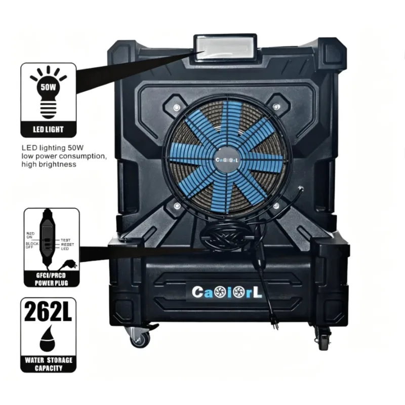 Airo Heavy Duty Industrial Air Cooler Strong Airflow Large Water Tank Durable Blower Fan Factory Cooling ETL CE SAA