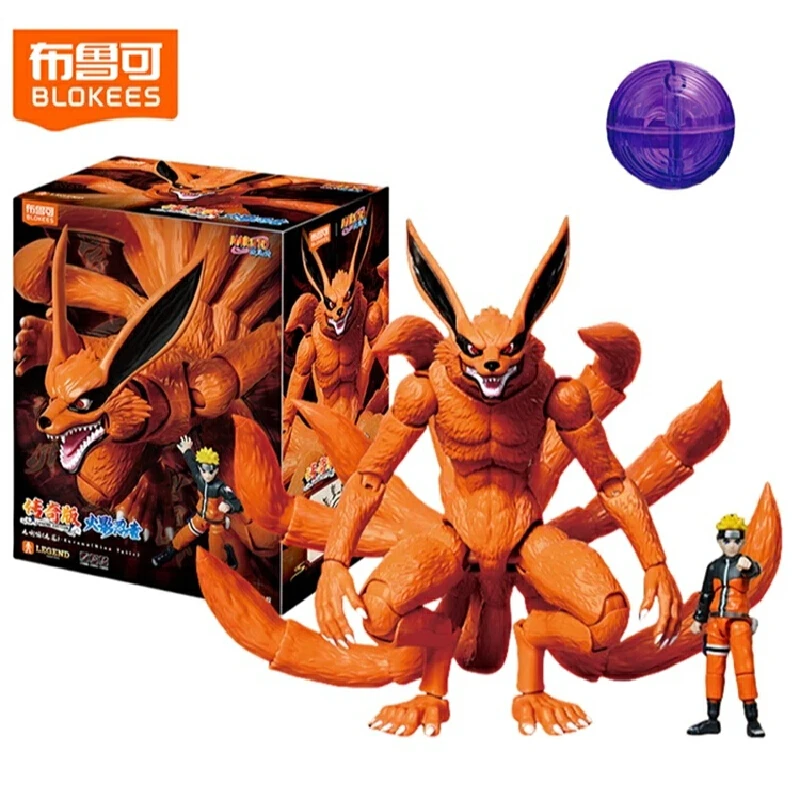 2026 New Blokees NARUTO Kyuubi Kurama LEGEND EDITION Bijyudama Shippūden Bijuu Assembled Action Figure Model Toy Gift