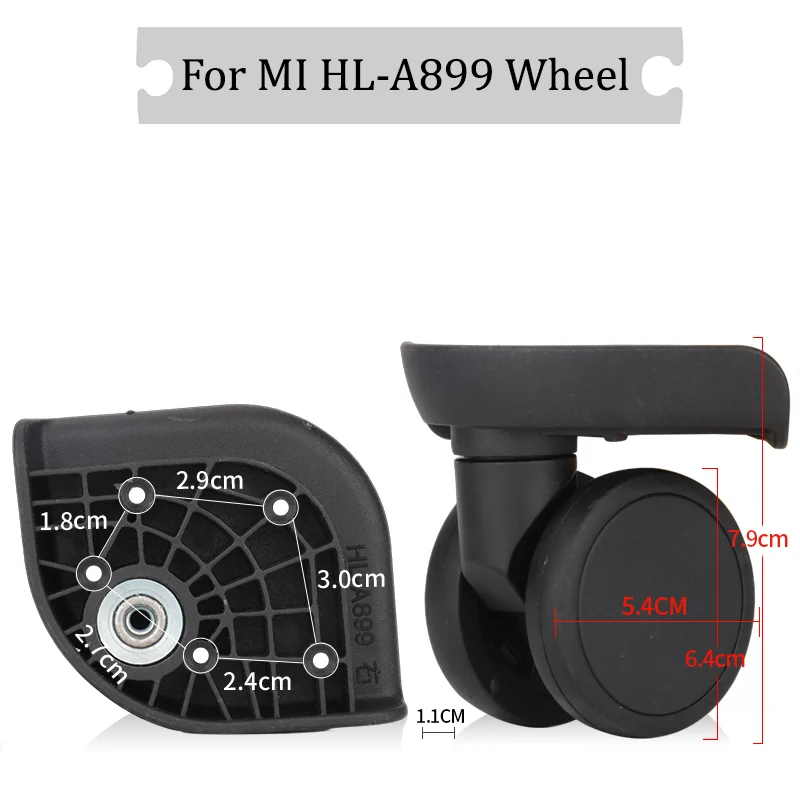 

Suitable For MI HL-A899 Universal Wheel Silent Wheel Luggage Anti-wear Wheels Replaceable Wheels Flexible Rotation Wheels