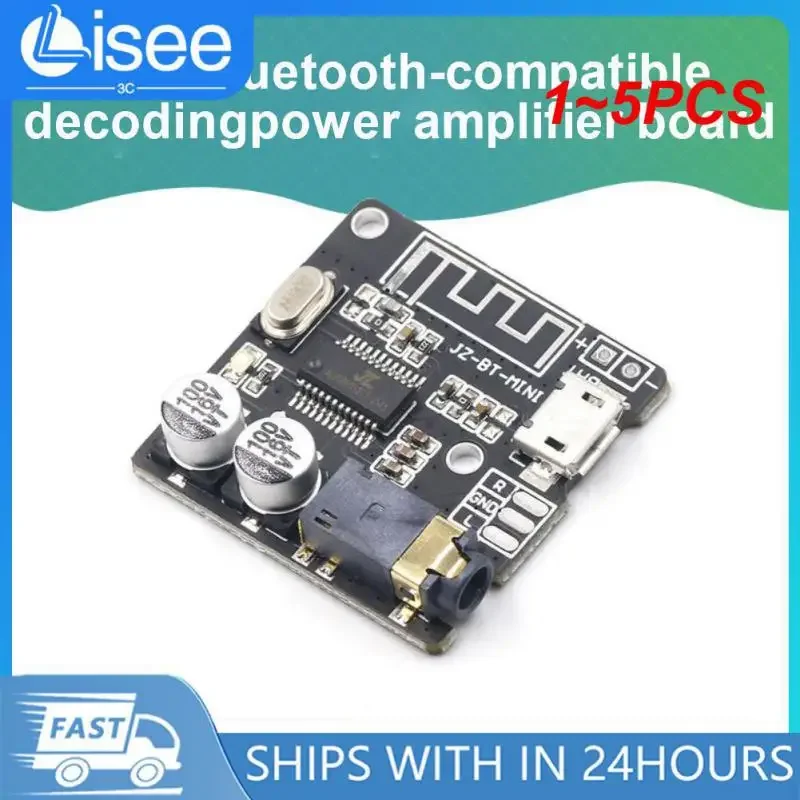 1~5PCS Blue-tooth-compatible 5.0/4.1 Audio Receiver Board USB 5V Power Wireless Music Module 3.7-5V MP3 Lossless Decoder Board