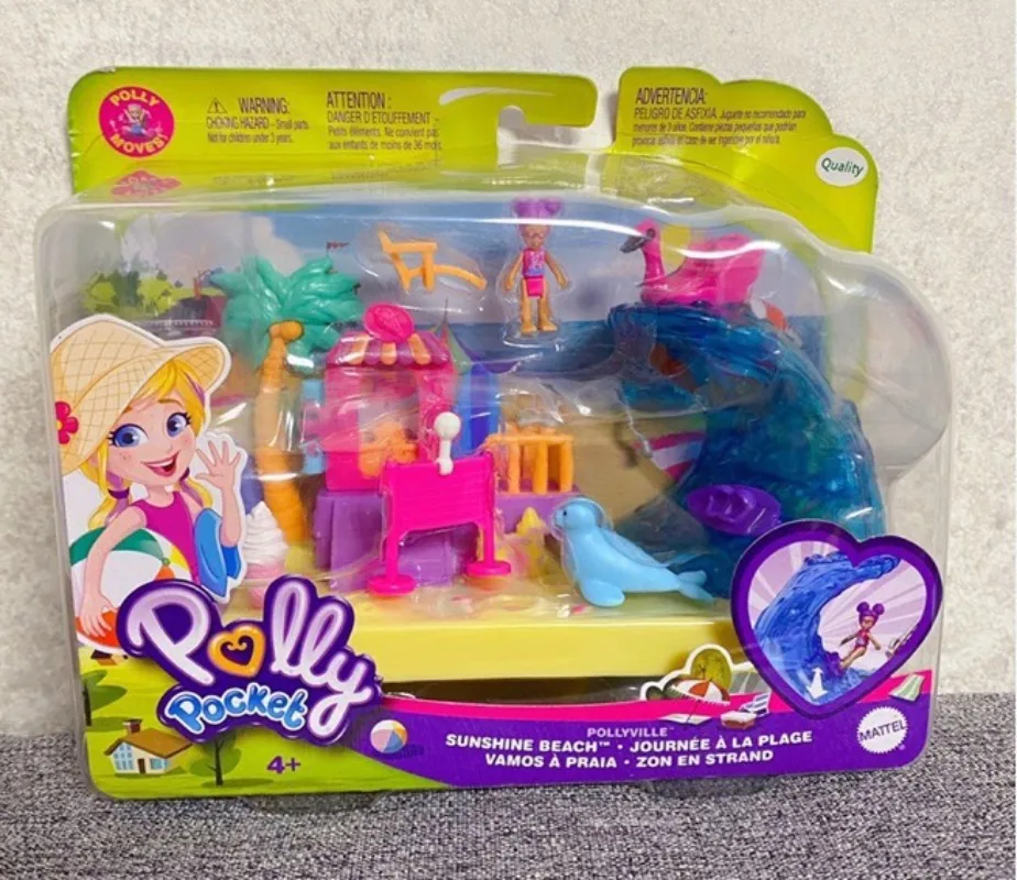 New Surprise Doll Polly Pocket Mini Polly House Castle Dresses and Toys