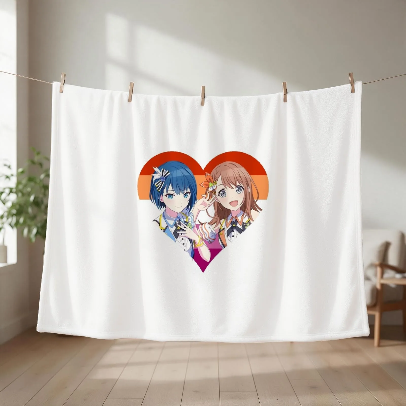 Project Sekai Minori Haruka Throw Blanket couch cozy soft plush fuzzy picnic outdoor blanket