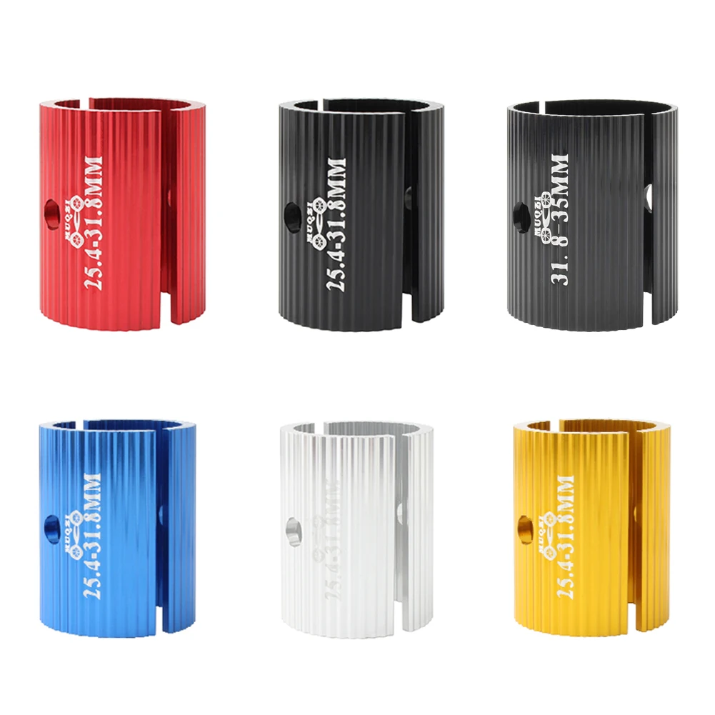 Cuña de conversión de manillar de bicicleta de montaña y carretera, adaptador ajustador de diámetro de 25,4mm a 31,8mm/31,8mm a 35mm, 1 par