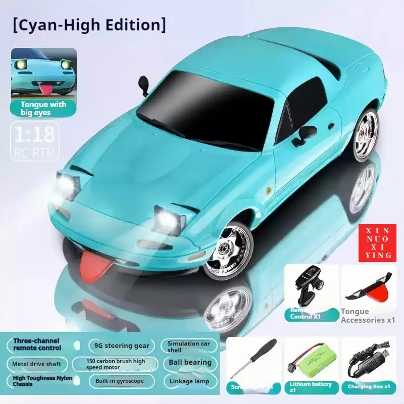 Rc cars with Remote Control,New1:18 MX5 Drift Car Professional RC Remote Control Car Electric Toy Racing Children's Gift,Red