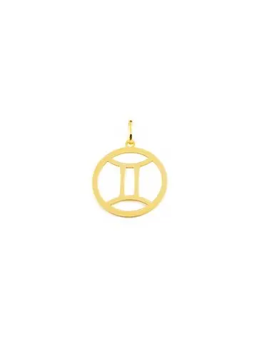 Gemini horoscope gold pendant (9kts)