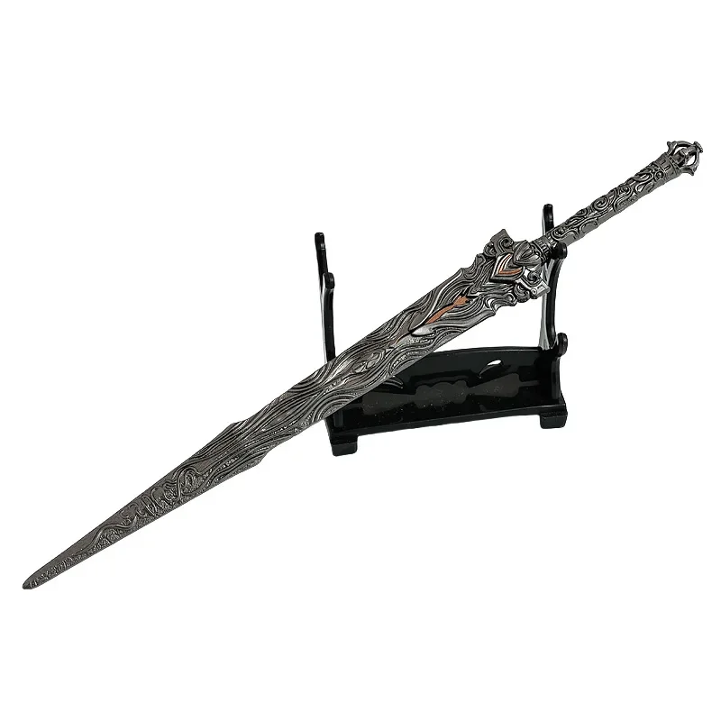 22 cm Perfect World Anime Figuur ShiHao Da Luo Onsterfelijke Zwaard Metal Craft Ornament Samurai Katana Model Versieren Zwaard Collectie