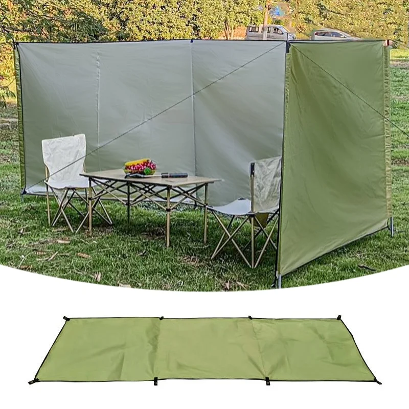 

210D Oxford Fabric Outdoor Camping Windscreen Portable Wind Block Privacy Screen For Picnic Beach