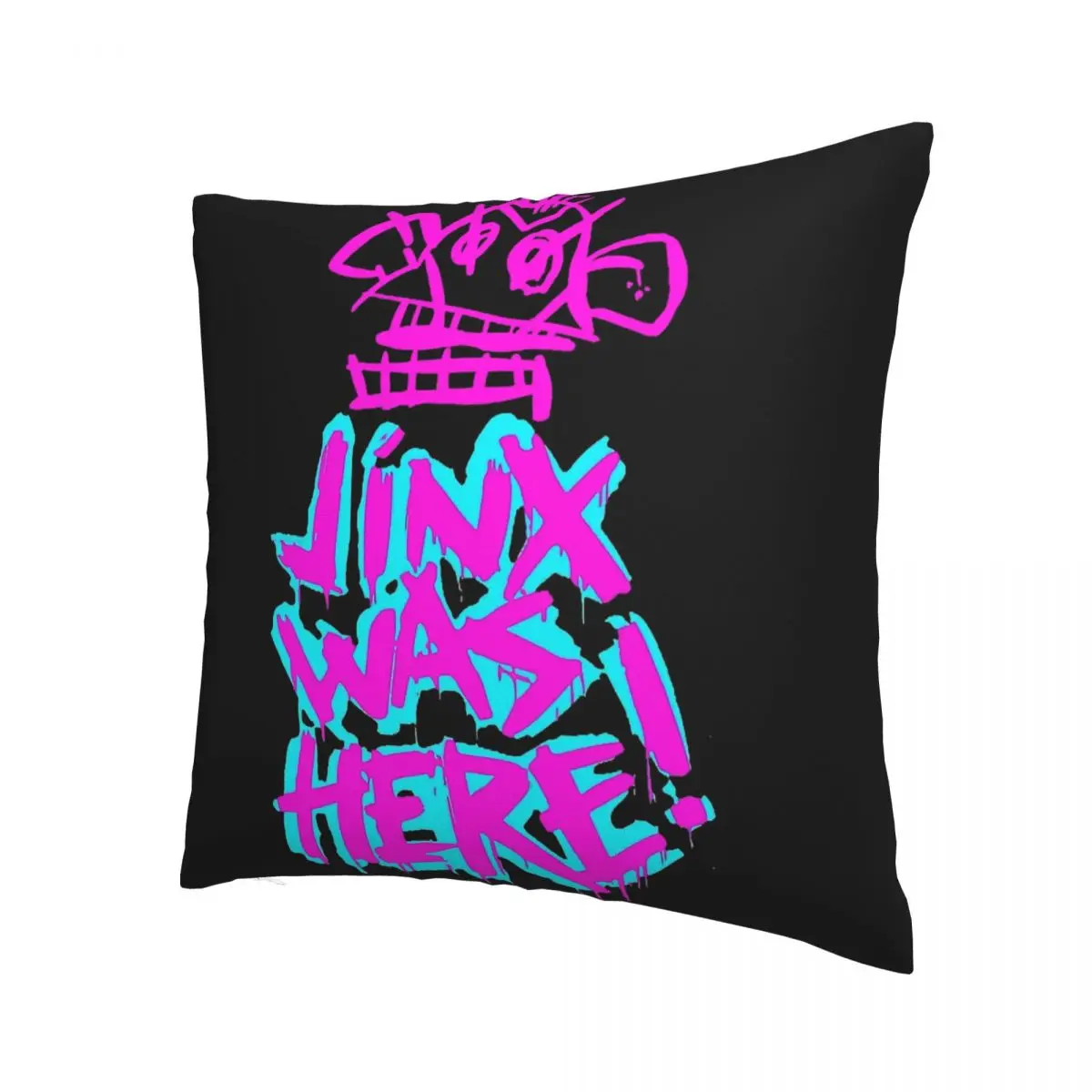 Monkey Jinx Throw Pillow Case Arcane League of Legends Backpack Hugpillow Covers DIY Printed Cool For Chair Decor