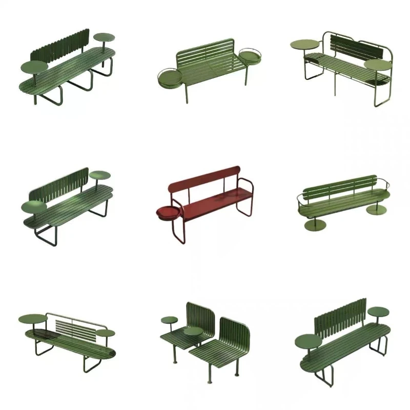 

Outdoor wrought iron milk tea shop cafe shop chair creative leisure chair double pedestrian street park