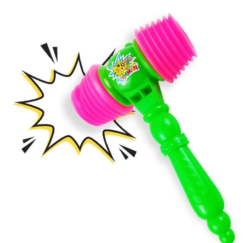 Y4QA Plastic Squeaky Hammer giocattolo per bambini Toy Rattle Rattle Rashing Rattle Perfect for Interactive Game