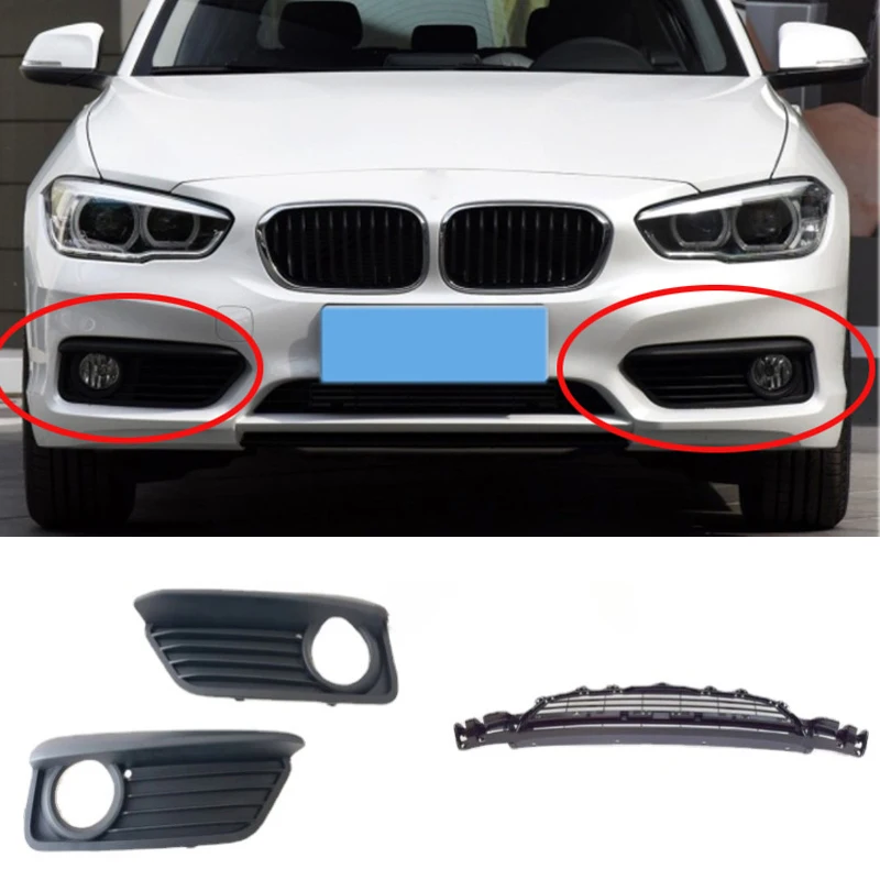 

Front Bumper Closed Fog Light Grille Left/ Right Center for BMW F20 F21 LCI 116i 120i 118i 125i 2015-2019