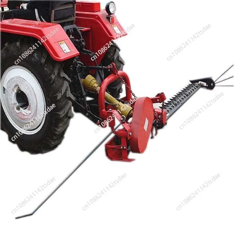 Reciprocating lawn mower Agricultural, four-wheel tractor with alfalfa wormwood harvester Sun board bottom grass cleaner