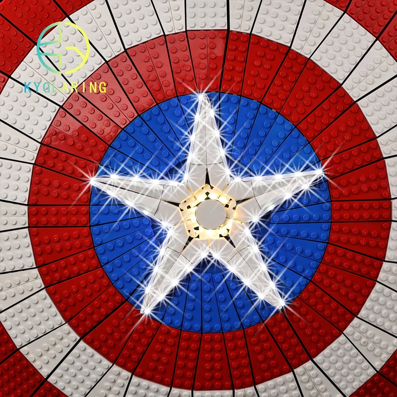 Kyglaring Led Light For 76262 Captained Americas Shield LED Kit Toys (NOT Include the Model)