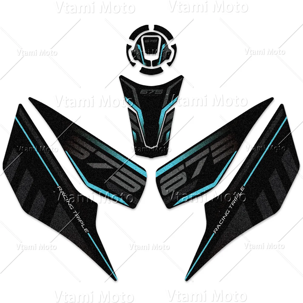 Motorrad-Tankaufkleber, Kraftstofftank-Traktionspads, Schutzaufkleber für 675SR 675SS 675SR-R 2025 2026