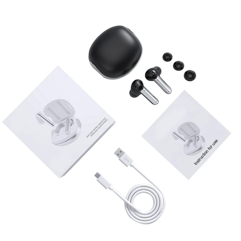 ANC หูฟังไร้สายบลูทูธตัดเสียงรบกวนหูฟังบลูทูธ Gandum คู่ ENC HD โหมดหูฟัง