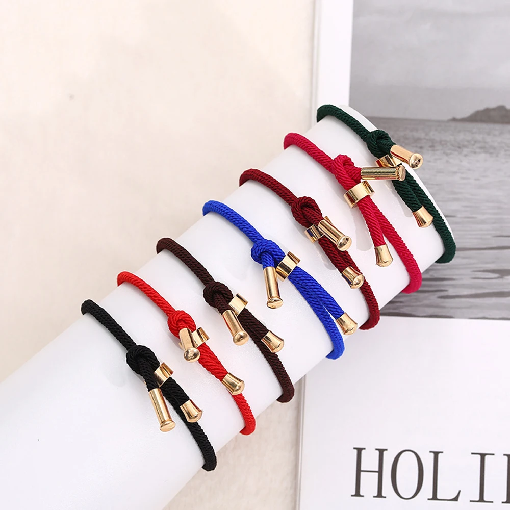 Fashion Adjustable Thread Bracelet Lucky Red Green Handmade Milan Rope Couples Bracelet Woman Men Jewelry Making