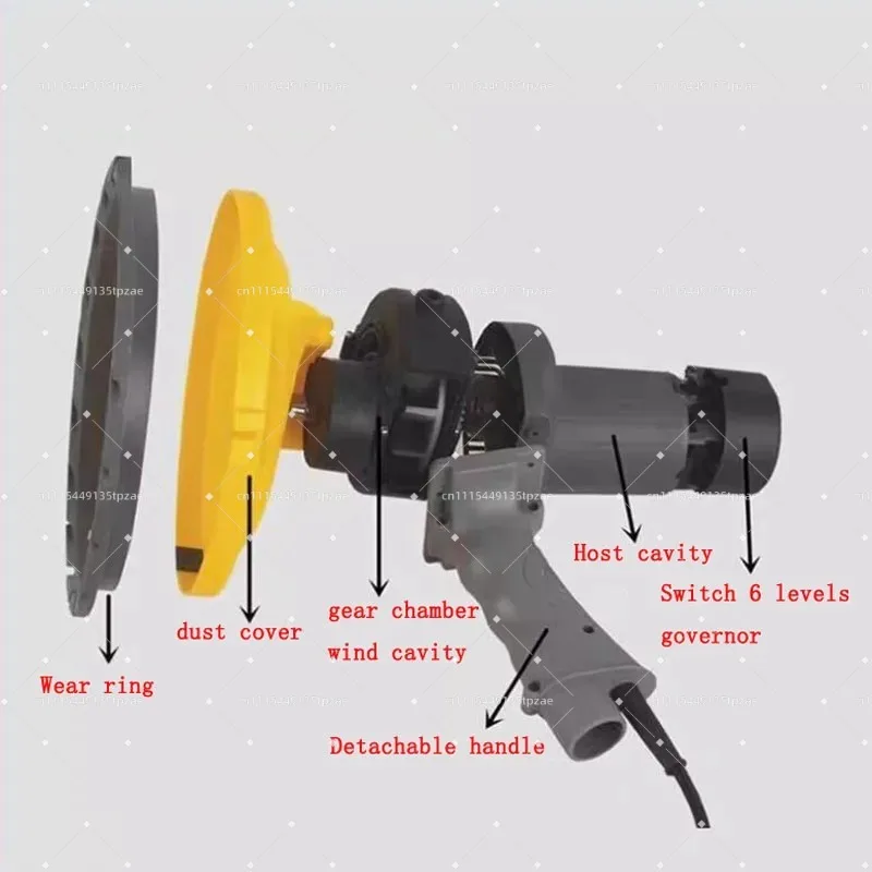 180MM Electric Wall Sander With LED Light Dust Collection AC220V B50B-SAND180