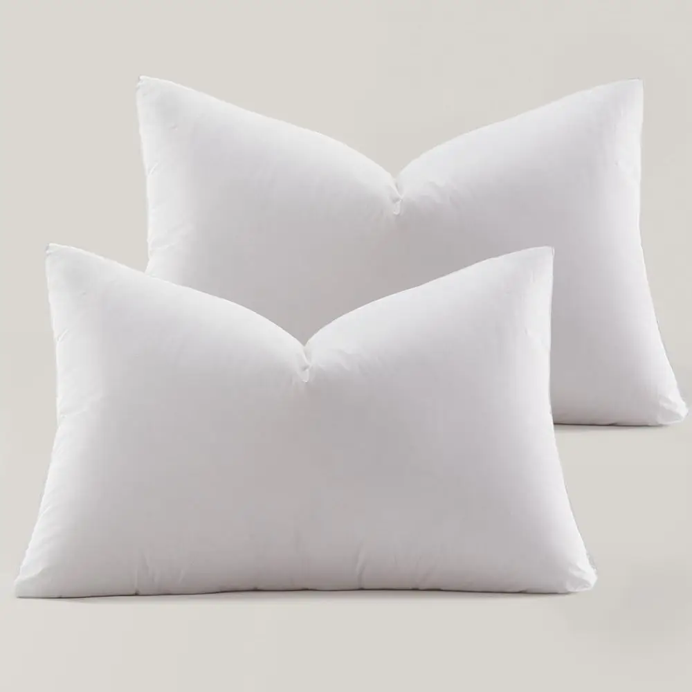 

Luxury Soft Down Pillows - Set of 2, Hypoallergenic, 100% Cotton, 500 TC, 700 FP, 20x26