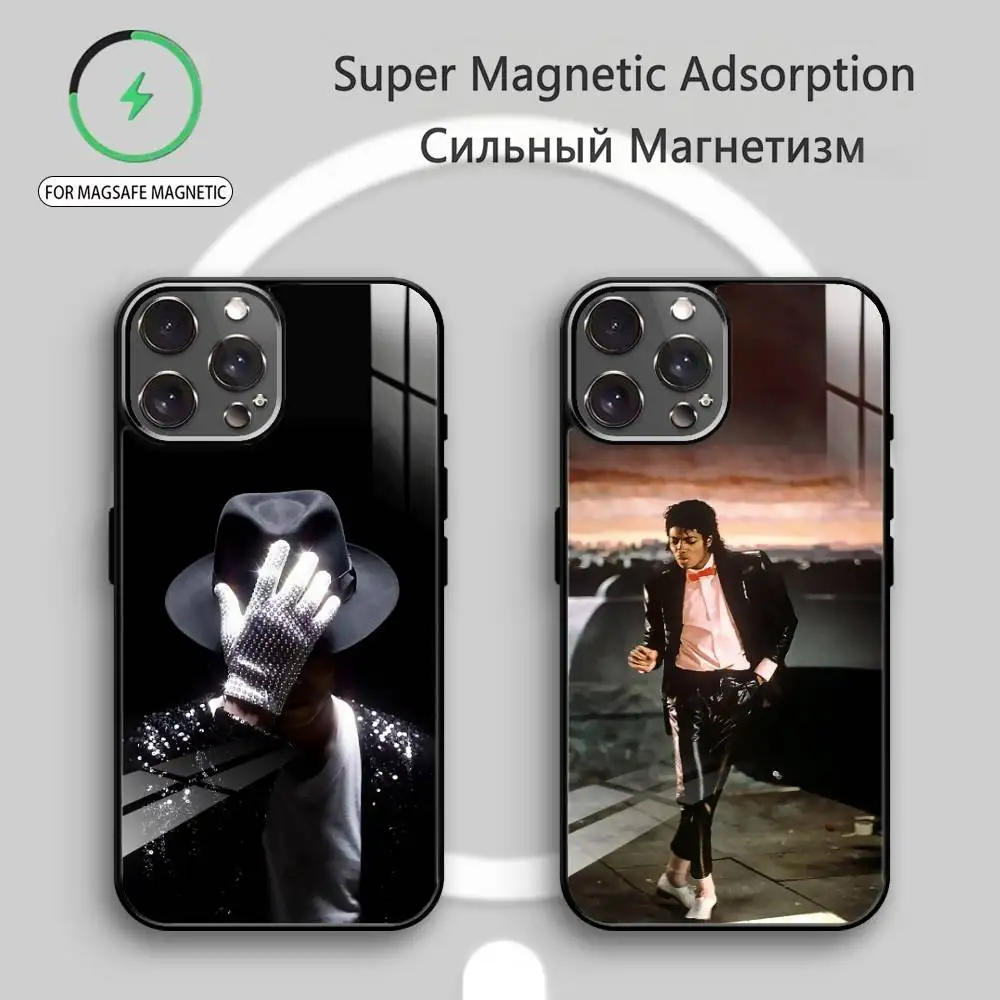 

Unmatched M-Michael Jackson Phone Case For iPhone17,16,15,14,13,12,11 Plus,Pro Max Magnetic For Magsafe Wireless Charging
