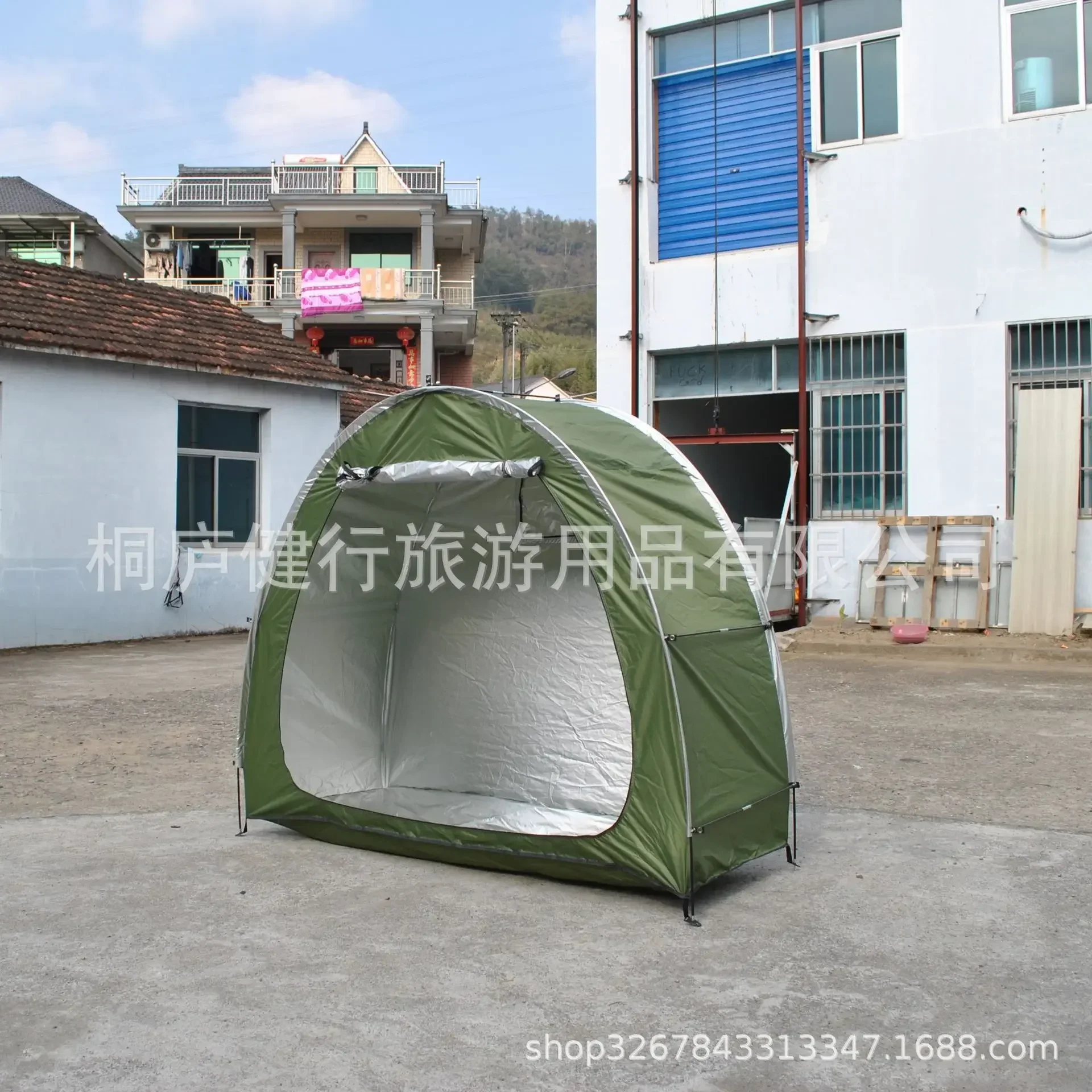 Outdoor cycling tent, storage room tent, single bike shed tent