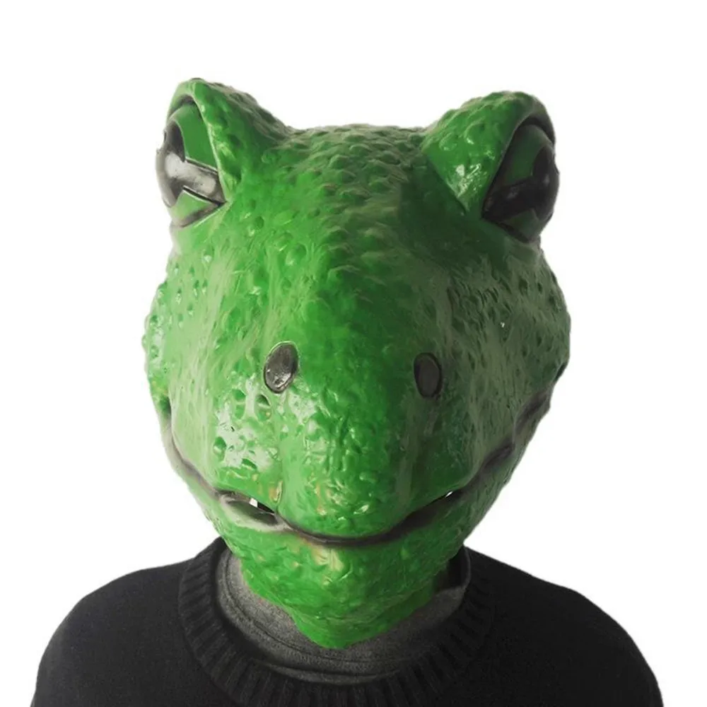 Masque Tête de Grenouille Intégral en Latex – photo 1