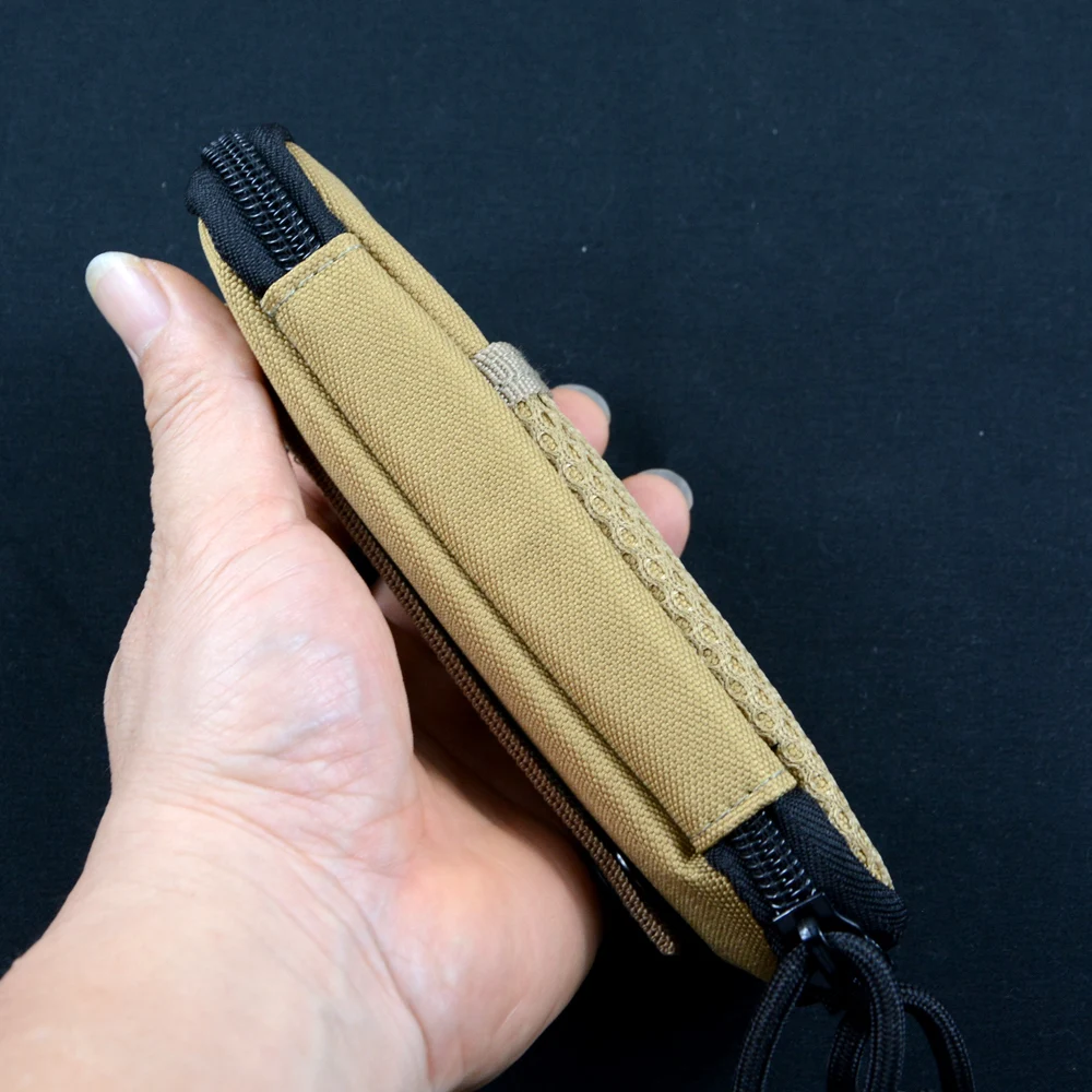 Y-START Knife Sheath Multifunctional Nylon Pouch Khaki Brown for Knife EDC Carrying MP02