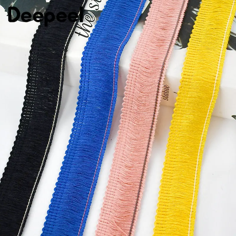 

12/25Meters 25mm Lace Tassel Fringe Trim Decoration Ribbons Clothing Dress Curtain Fabric DIY Sewing Crafts Material Accessories