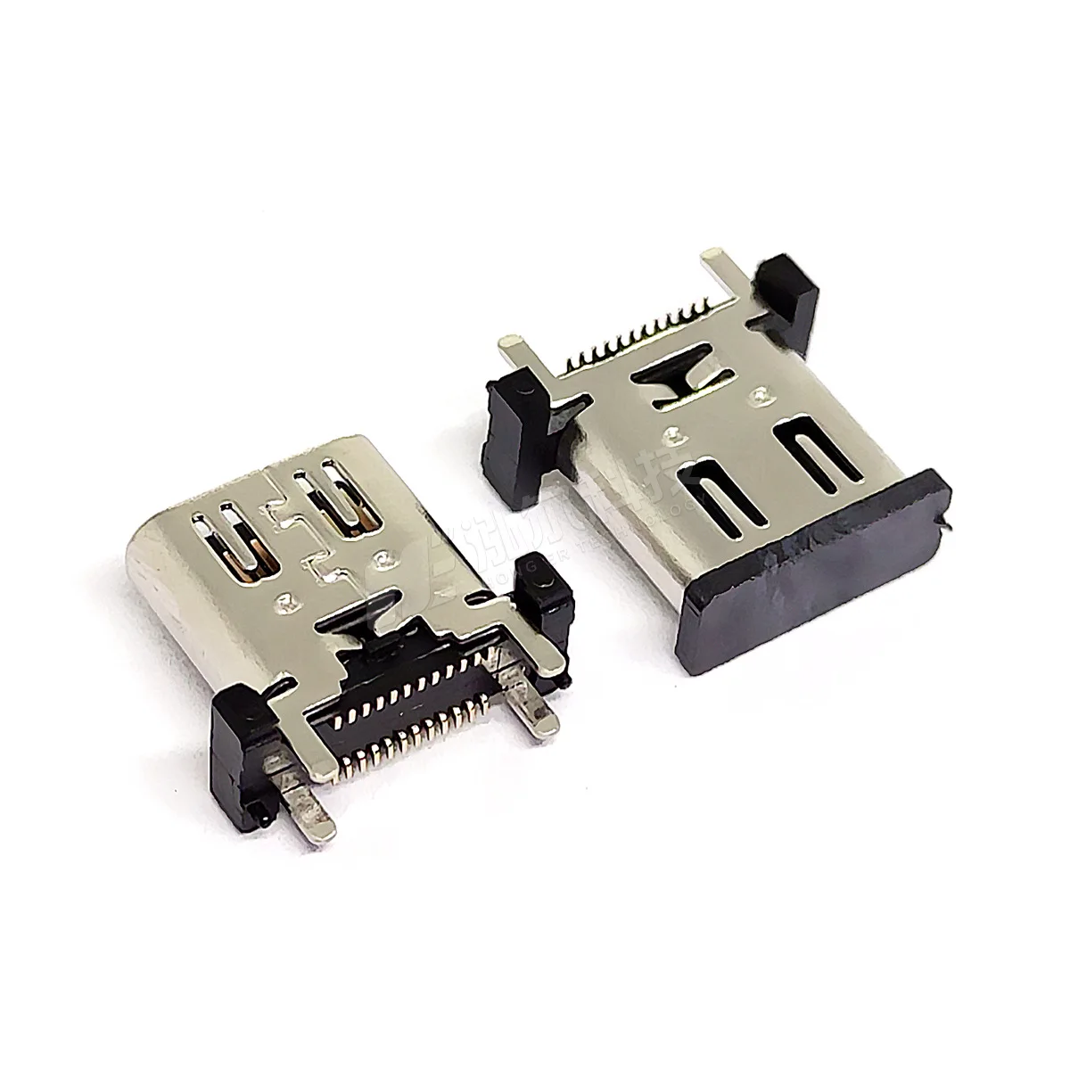For TYPE-C femalevertical sticker 24PIN vertical 24P patch SMT four-pin plug board H10.0mm with braided tape USB