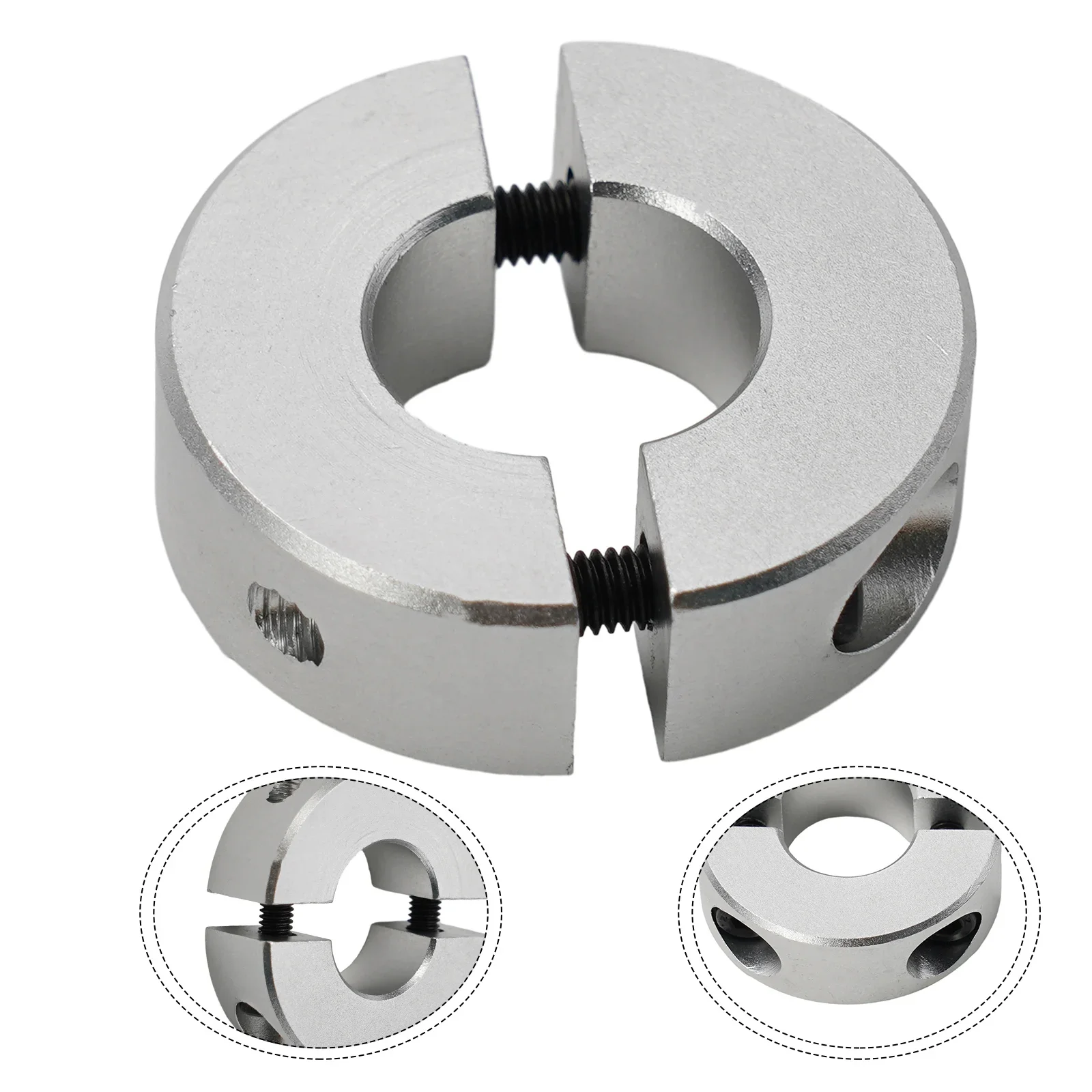 

Fixed Ring Clamp Collar Double Split 13mm To 30mm Inside Diameter Shaft Collar Clamp Type Aluminum Alloy Separate Fixed Rings