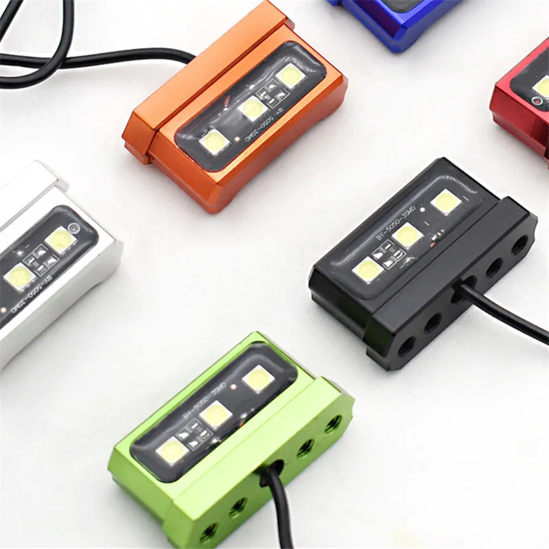 

Tail Light for Motorbikes, Waterproof LED Mini 12V, CNC Aluminum Alloy, Perfect for Illuminating License Plates.