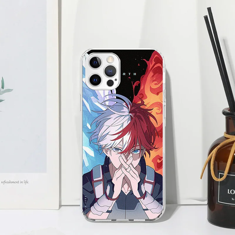 My Hero Todoroki Shoto Phone Case For Iphone 16 15 14 13 Pro Max 12 Mini 11 X Xr Xs 7 Plus 8 + Se 2020 Art Fundas Back Cover