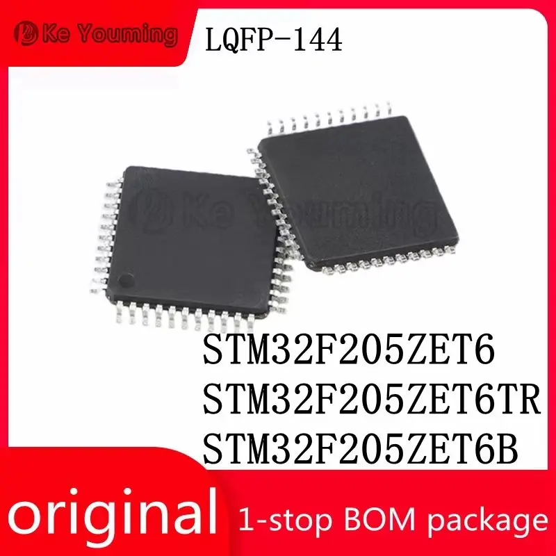 IC Memory NOR Flash Components, Integrated Circuit, STM32F205ZET6, STM32F205ZET6TR, STM32F205ZET6B, LQFP-144