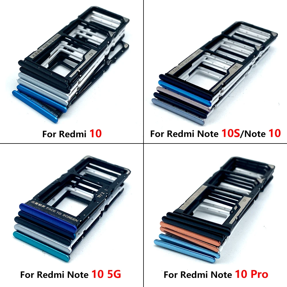 NEW Replacement For Xiaomi Redmi 10 10C Note 10S 10 5G 10 Pro SIM Card Chip drawer Slot SD Card Tray Holder Adapter + Pin