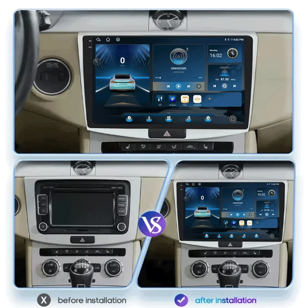 Car Radio Android 16 Carplay For Volkswagen VW Passat B6 B7 B8 CC 2007- 2021 Navigation GPS Multimedia Player WiFi+4G stereo BT
