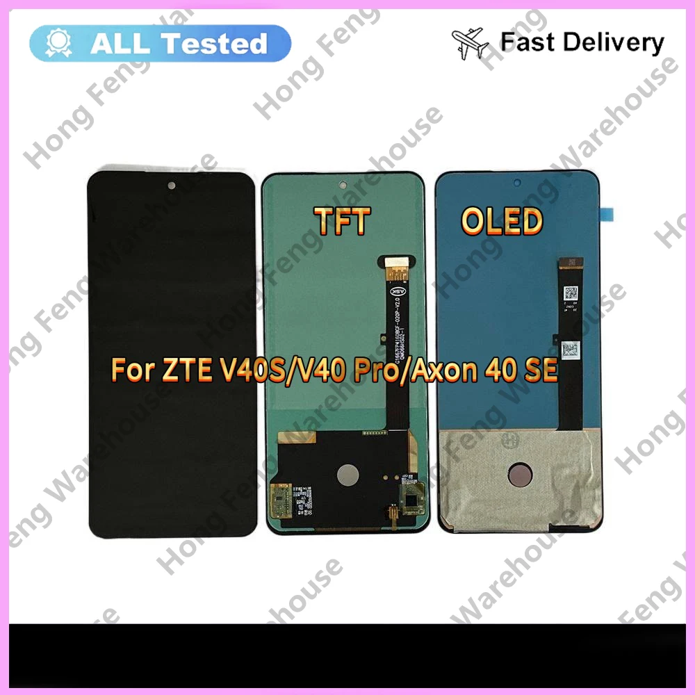 OLED For ZTE Blade V40S V40 Pro Axon 40 SE  LCD Display Touch Screen Digitizer Assembly For ZTE Blade V40S V40 Pro  LCD Screen