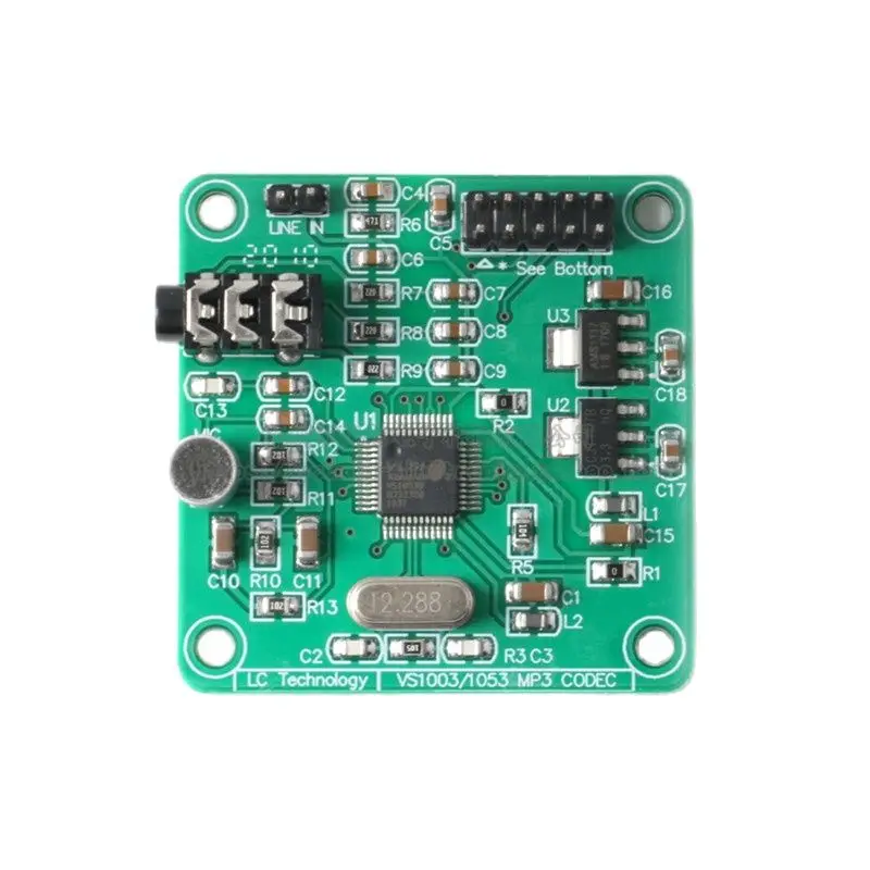 VS1053 Audio Module Audio Decoding Development Board MP3 Player Module Onboard Recording Function