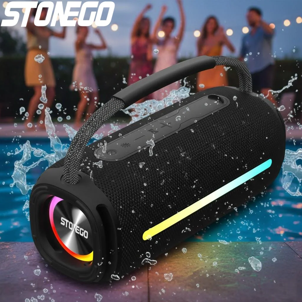 

Портативный Bluetooth 5.3 динамик RGB фонарь водонепроницаемый IPX6 высокой мощности аудио открытый беспроводной сабвуфер