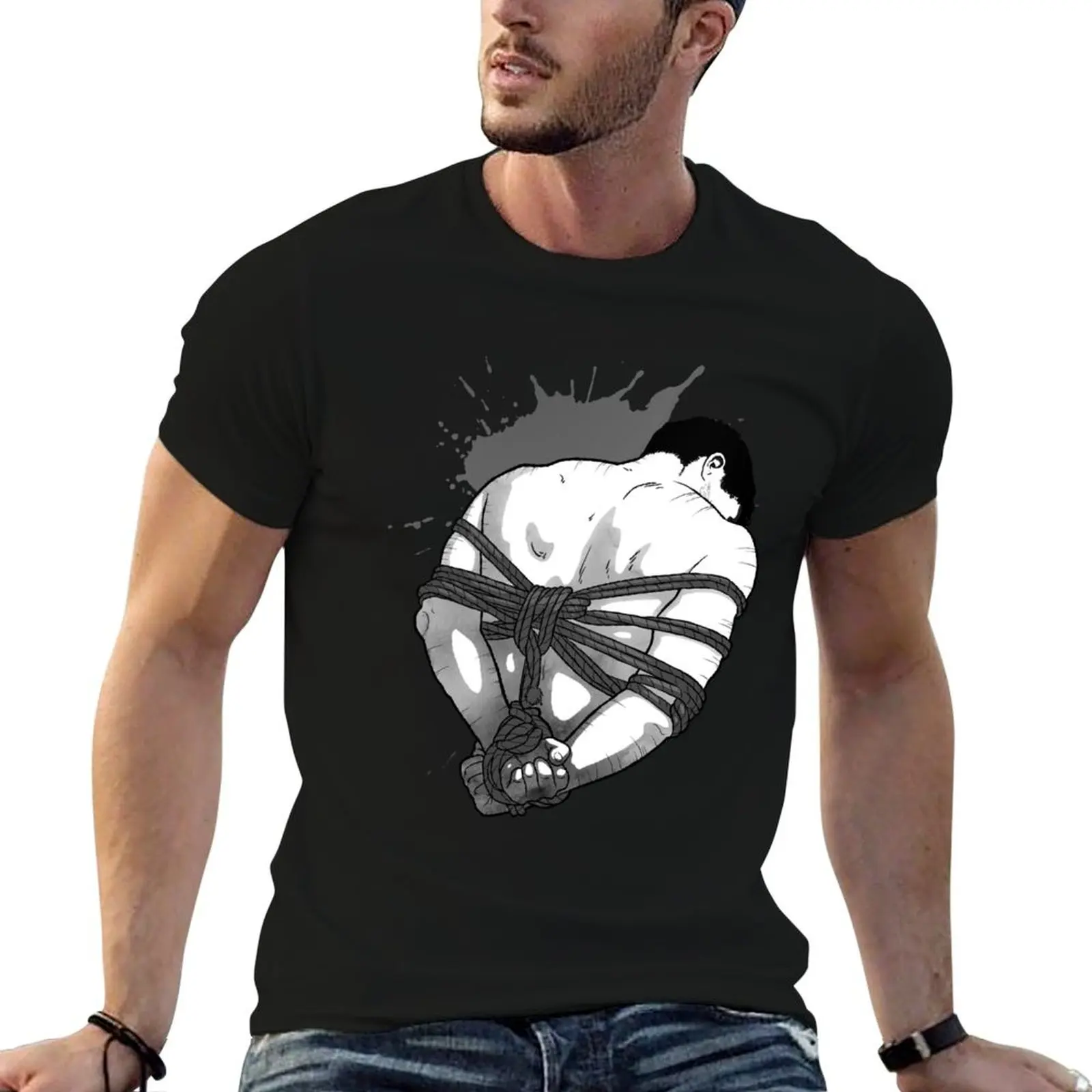 

Shibari artwork - Rope art T-Shirt t shirts for man pack cotton t shirts designer T-Shirt