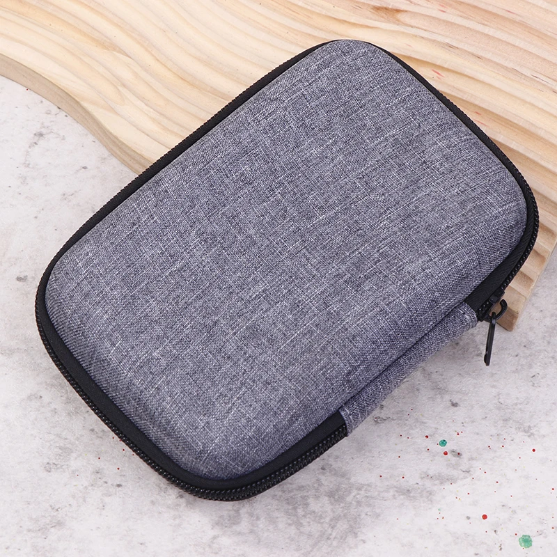 1Pcs Mini EVA Storage Bag Pouch Carrying Bag Zipper Earphone Case For Airpod Earphone/Phone/Charging Cable Digital Accessories