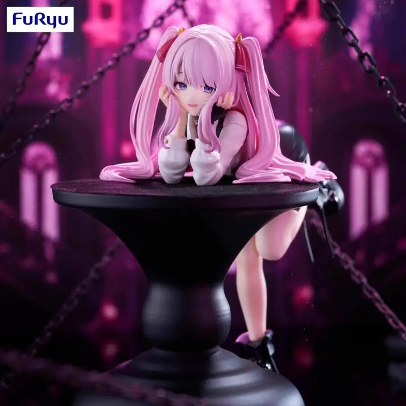 Genuíno original furyu deusa da vitória: nikke macarrão rolha uni pvc em estoque anime figura modelo desktop ornamento brinquedos presente