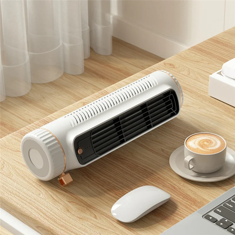 USB Fan Air Circulation Bladeless Fan Tower Fan Bladeless Fan Bedroom Ultra-Quiet Dormitory Desk Floor Electric Fan Standing Fan