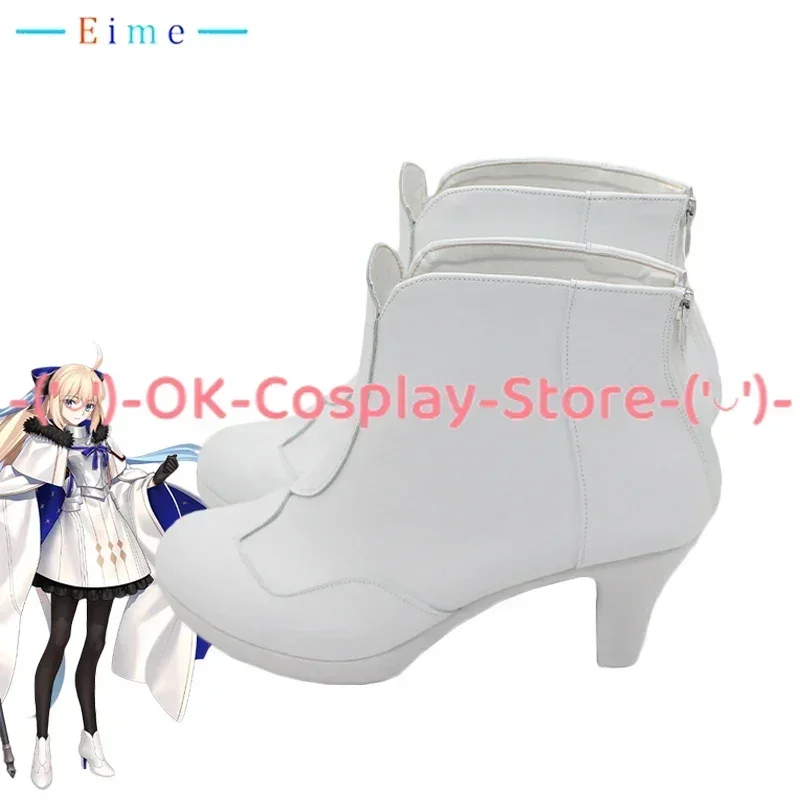 [Custom Made] FGO Saber Morgan Cosplay Shoes PU Leather Shoes Cosplay Prop Halloween Party Boots