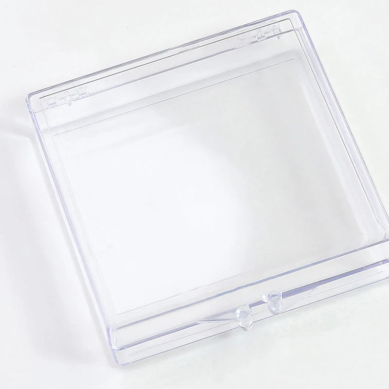 Caja de embalaje de plástico transparente para decoración de uñas, organizador de armadura para uñas postizas gruesas, 1 unidad