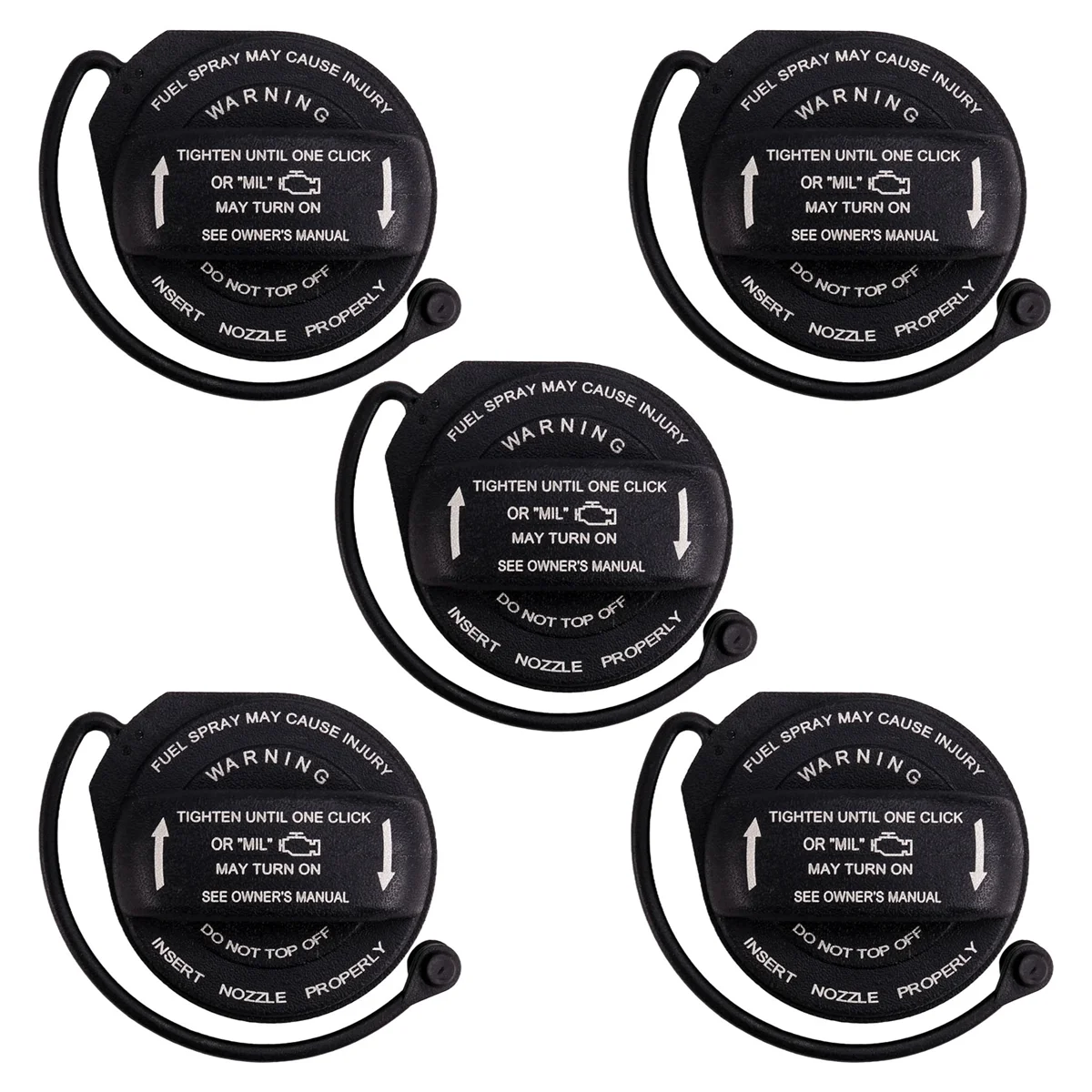 5Pcs Car Fuel Gas Tanks Cap 3C0201550N 3C8-201-550-E for Volkswagen Golf Audi A4